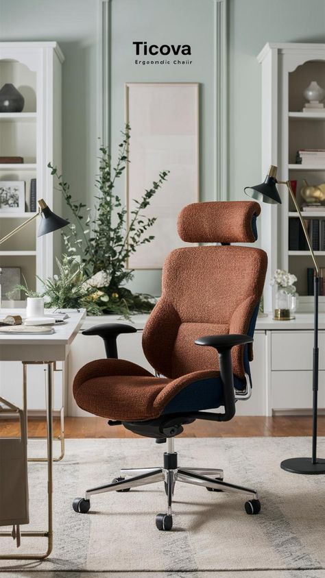 Upgrade your workspace with the best ergonomic office chair for long working hours. Designed with your comfort in mind, this home office chair offers superior support for those marathon work sessions. Its sleek design complements any home décor while boosting productivity. Available on Amazon now. #WFH #officechair #ergonomic #comfort #Amazonchair #longhours #homedecor #worksetup #desk #posture Ergonomic Stylish Office Chair, Work From Home Office Chair, Amazon Office Chair, Office Chair Ergonomic, Work From Home Chair, Ergonomic Office Setup Ideas, Cozy Office Chair, Office Chair Aesthetic, Cute Desk Chairs