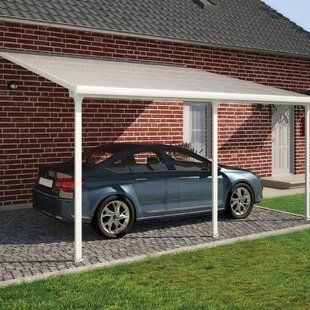 Feria Patio Awning | Wayfair Garage Canopies, Garage Extension, Polycarbonate Roof Panels, Pvc Canopy, Car Shelter, Canopy Architecture, Outdoor Structure, Backyard Canopy, Patio Enclosures