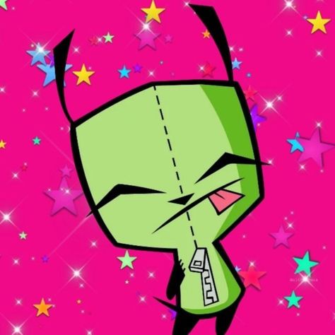 Gir Icon, Invader Zim, Stars, Pink, Instagram