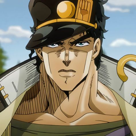 Anime: Jojo Bizarre Adventure | Part 3 Stardust Crusaders Jotaro Joestar, Jotaro Kujo Icon, Kujo Jotaro, Stardust Crusaders, Jotaro Kujo, Jojo Bizarre, Stardust, Anime