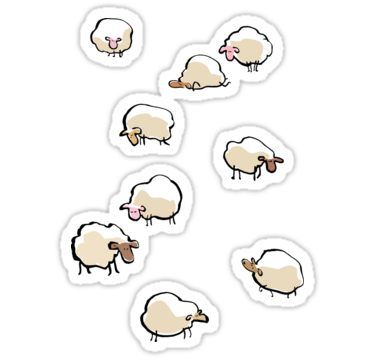 sheep Sticker Sheep Sticker, Computer Sticker, Creative Display, Unique Sticker, Stickers For Sale, Hardcover Notebook, Scrapbook Stickers, Laptop Stickers, Word Art