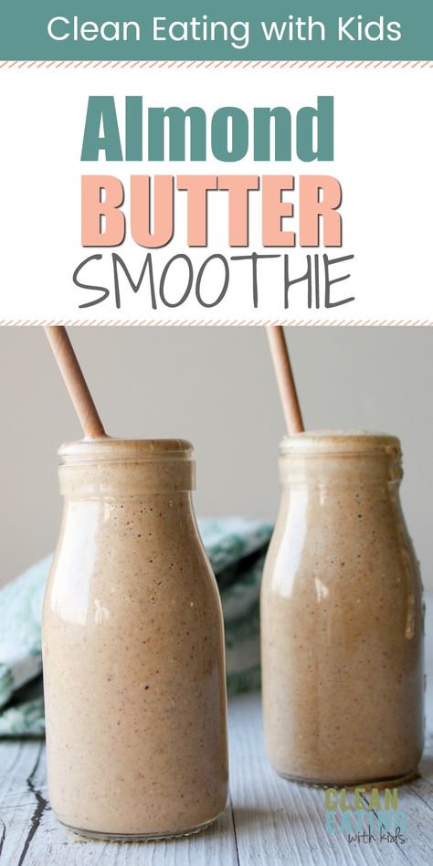 Smoothie Recipes Almond Butter, Smoothie Recipes With Almond Butter, Things To Eat With Almond Butter, Almond Butter Banana Smoothie, Almond Butter Protein Shake, What To Eat With Almond Butter, Almond Butter Shake, Almond Butter Smoothie Recipes, Snacking Ideas