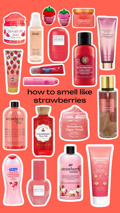 How to smell like strawberries Smell Like Strawberries, Facial Routine Skincare, Bullet Journal Mood Tracker Ideas, Shower Skin Care, Perfect Skin Care Routine, Body Smells, Pretty Skin Care, Bath And Body Care, Body Care Routine