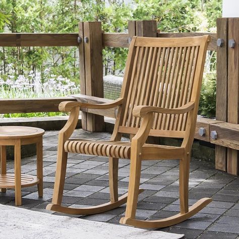 Rocking Chair Outdoor, Porch Rocking Chair, Teak Rocking Chair, Wood Porch, Outdoor Rocking Chair, Rocking Chair Porch, Wood Rocking Chair, Rocking Chair Set, Patio Rocking Chairs