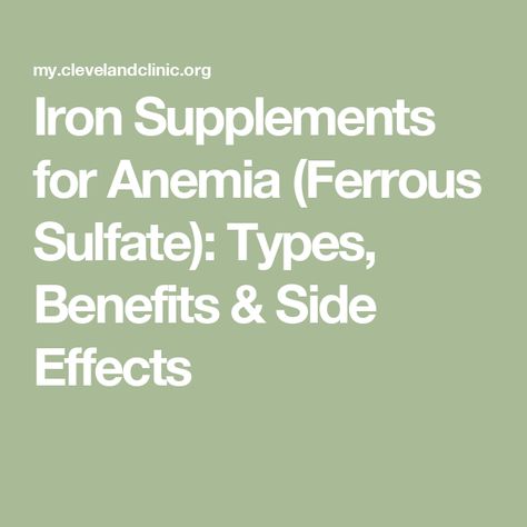 Iron Supplements for Anemia (Ferrous Sulfate): Types, Benefits & Side Effects Fruits High In Iron, Best Iron Supplement, Iron Benefits, Healthy Food Activities, Ferrous Sulfate, Iron Supplements, Rare Genetic Disorders, Iron Supplement, Food Activities