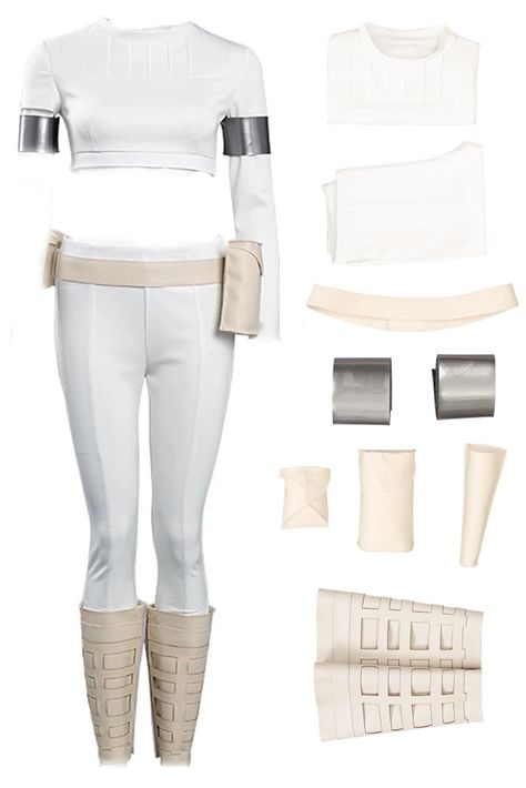 PRICES MAY VARY. Material: Made of high-quality polyester and spandex, it is skin friendly, comfortable, elastic and breathable to wear. Set composition: top+pants+belt+waist bag * 3+wrist guard * 2+leg cover * 2 Perfect for: Halloween, Christmas, theme party, comic con, masquerade, stage performance, etc. Adult Women Padme Amidala Cosplay Costume Wig Queen Padme Shirt Pants Belt Full Set Size: Please refer to our size chart on the left picture to choose the suitable size. Thank you!  ====Size== Star Wars Padme Pregnant, Nemo Costume Women, Cute Hero Costumes, Padme And Leia Costume, Music Couples Costumes, Diy Padme Costume, Leather Pants Halloween Costume, 80s Movies Costumes, Starwars Costumes Women