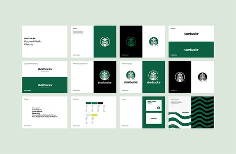 Logo Guidelines, Starbucks Design, Developer Logo, Logo Presentation, Visual Communication Design, Starbucks Logo, Corporate Identity Design, Wacom Intuos, Brand Book