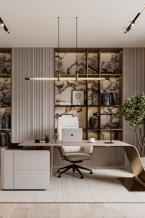 #office #home #interior #corona #design Supervisor Office Design, Boss Cabin Table Design, Luxury Library Design, Italian Office Design, Md Cabin Table, Md Office Design Interiors, Cabinet Interior Office, Md Room Office Interior, Beige Office Aesthetic