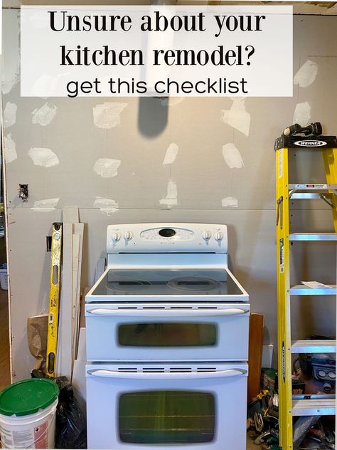 Checklist For Kitchen Remodel, Kitchen Remodel Order Of Events, Kitchen Remodel Tips And Tricks, Kitchen Remodel Checklist Free Printable, Kitchen Remodel Step By Step, Kitchen Renovation Checklist, Kitchen Remodel Must Haves List, Home Additions Back Of House, Remodeling Checklist