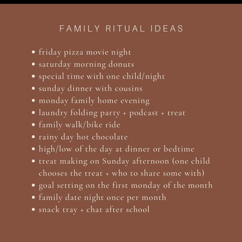 Ritual Ideas, Uppfostra Barn, Tenk Positivt, Family Mission, Parenting Knowledge, Family Fun Night, Conscious Parenting, Smart Parenting, Fun Family Activities