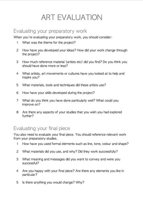 art evaluation Annotating Art, Analysing Art, Art Evaluation, Art Assessment, Peer Assessment, Art Rubric, Art Analysis, Classe D'art, Art Critique