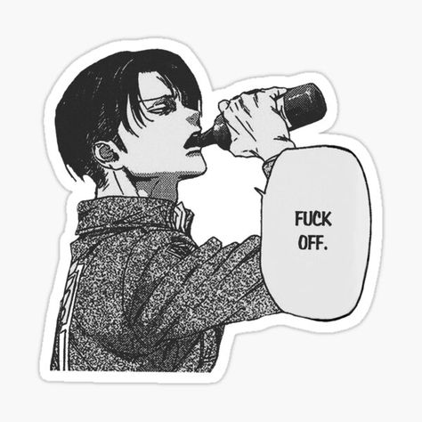 Attack On Titan Tattoo, Adobe Photoshop Design, Captain Levi, Anime Printables, Tumblr Stickers, Attack On Titan Fanart, Attack On Titan Levi, Design Sticker, Mini Drawings