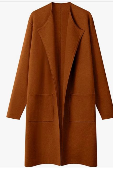 MEROKEETY Women's Open Front Coatigan Sweater Long Sleeve Casual Knit Lapel Cardigan Coat with Pockets
#fall, #falloutfits Long Oversized Cardigan, Open Sweater, Business Casual Outfits For Women, Fit Fashion, Casual Cardigans, Knitted Coat, Sweater Coat, Business Casual Outfits, Dressy Casual