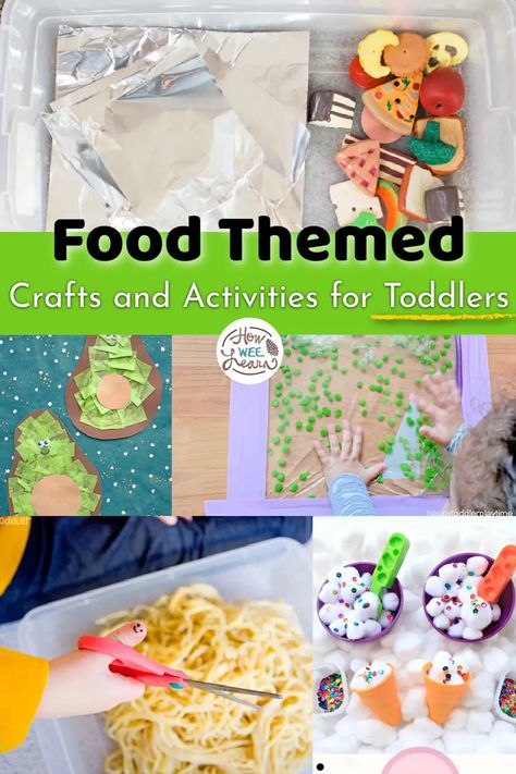 Food Groups Theme Preschool, Food Teaching Activities, Food Theme Sensory Activities, Activities About Food For Preschoolers, Food Theme Crafts Preschool, Healthy Food Sensory Activities, 5 Food Groups Preschool Activities, Infant Food Activities, Healthy Food Activities For Preschool Lesson Plans