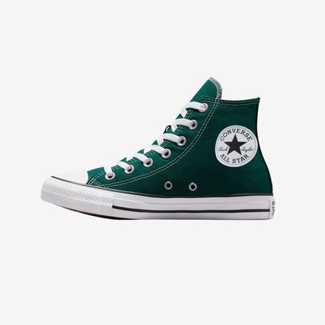 New In Box Dark Green Converse, Knee High Sneakers, Star Dragon, All Star Lugged, Converse Womens, Converse Shoes Womens, Converse Run Star, All Star Shoes, Green Converse