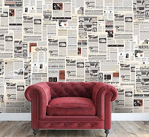 $74.98  - Walplus Removable SelfAdhesive Wall Stickers Vintage Newspaper Collage 2 packs Mural Art Decals Vinyl Home Decoration DIY Living Bedroom Dcor Wallpaper 280x180 cm Multicolour >>> Read more reviews of the product by visiting the link on the image. (This is an affiliate link) #WallStickersMurals Newspaper Collage, Newspaper Wall, Collage Mural, Vintage Newspaper, Journal Vintage, Wall Vinyl Decor, Wall Stickers Home, Vintage Metal Signs, Kitchen Art