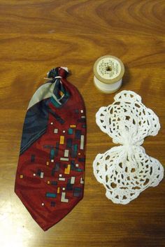 Neck Tie Projects, Diy Necktie Projects, Angel Ornaments Diy, Mens Ties Crafts, Necktie Crafts, Old Ties, Tie Crafts, Memory Crafts, Handmade Angels