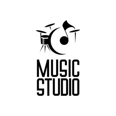 Music Logos Ideas, Drums Illustration, Music School Logo, Musical Logo Design, Drum Logo, Musician Logo, Music Band Logo, Drums Logo, Musical Logo