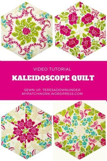 Video tutorial: Kaleidoscope quilt - Also called one block wonder or whack and stack Stack Whack Quilts, Stack And Wack Quilts Kaleidoscopes, One Block Wonder Quilt Pattern, Stack And Whack Quilt Pattern, Stack And Wack Quilt Pattern, Stack And Whack Quilts Tutorials, One Block Wonder Quilt, Kaleidoscope Quilts, Millefiori Quilts