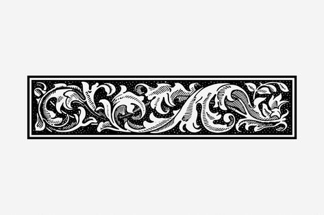 Download free image of Floral ornament divider drawing, vintage border illustration. Free public domain CC0 image. about vintage, public domain, border, illustrations, and free 6481180 Border Illustrations, Divider Drawing, Vintage Border Design, Metal Engraving Tools, Border Illustration, Ornamental Border, Scroll Engraving, Harry Potter Painting, Vintage Border