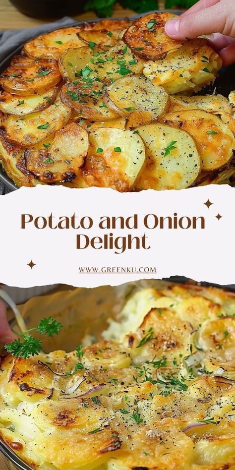 Potato and Onion Delight Ingredients: Potato Batter: 3 potatoes (700 grams / 24.7 oz) 30 grams butter (1 oz) 50 ml milk (1.7 fl oz) 1 egg 150 grams flour (5.3 oz) Salt to taste Filling: 1 onion, chopped 1 carrot, grated A bunch of spring onions, chopped 500 grams mushrooms (17.6 oz), chopped 2 tablespoons Greek yogurt 5 cloves of garlic, minced Salt and black pepper to taste Sunflower oil (for frying) 100 grams cheese (3.5 oz), grated Fresh dill, chopped #PotatoandOnion #Delight Potatoes With Onions, Spring Onion Recipes, Healthy Potato, Potatoes And Onions, Food To Try, Vegetable Side Dishes Recipes, Potato Recipes Side Dishes, Veggie Delight, Spring Onions