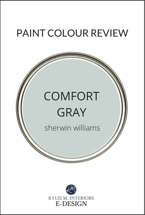 Sherwin Williams Comfort Gray, Joanna Gaines Paint, Kylie M Interiors, Green Exterior House Colors, Light Paint Colors, House Colours, Best White Paint, Paint Color Inspiration, Comfort Gray