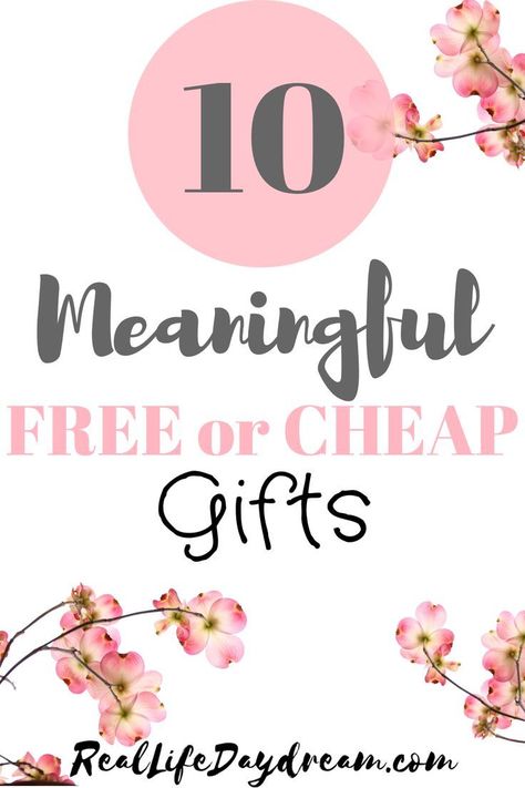 10 ideas for meaningful or thoughtful gifts you can give that are either free or inexpensive to create. #Christmas #Shopping # Presents #Holiday Online Gifts For Boyfriend, Meaningful Gifts For Boyfriend, Small Gifts For Boyfriend, Inexpensive Birthday Gifts, Diy Gifts Cheap, Thoughtful Christmas Gifts, Happy Times, Gifts For Boyfriend, Diy Gifts For Boyfriend