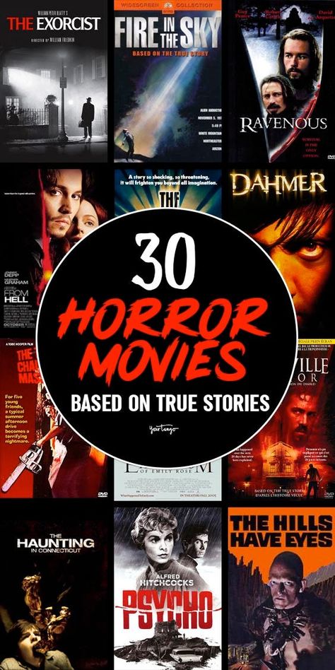 40 Best Horror Movies Based On True Stories | YourTango Best Horror Movies To Watch, Best Horror Movies List, Best Scary Movies, Movies Based On True Stories, Scary Movie List, Terrifying Horror Movies, Horror Movies To Watch, Scary Movies To Watch, True Horror Stories