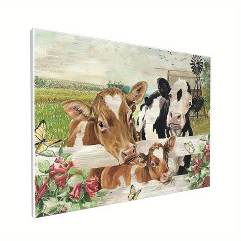 Faster shipping. Better service Animal Wall Painting, Landscape Wall Painting, Cow Paintings On Canvas, Abstract Wall Painting, Wall Decor Hobby Lobby, Cow Wall Art, Bedroom Artwork, Cow Painting, Wall Decor Pictures