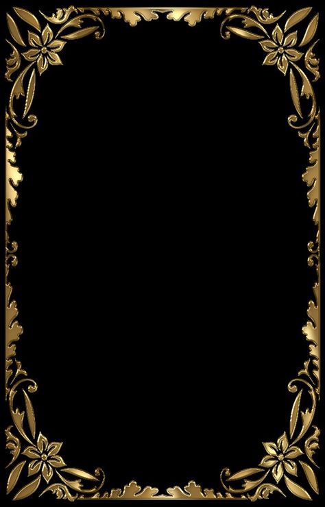 Gold Frame Background, Gold Border Design, Gold And Black Background, Digital Graphics Art, Gold Design Background, Sejarah Kuno, Molduras Vintage, Wedding Background Images, Wedding Card Frames