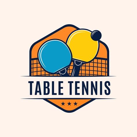 Table tennis logo with details Premium V... | Premium Vector #Freepik #vector #logo #business #sports #corporate Table Tennis Logo Design, Pingpong Logo, Table Tennis Wallpaper, Table Tennis Logo, Badminton Pictures, Table Tennis Tournament, Tennis Wallpaper, Tennis Logo, Sports Ideas