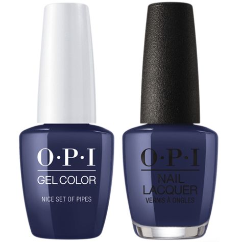 OPI GelColor + Matching Lacquer Nice Set of Pipes #U21-Gel Nail Polish + Lacquer-Universal Nail Supplies Nail Therapy, Opi Gel Nails, Vibrant Nails, Nail Colours, Professional Nail Art, Manicure Nails, Gel Lacquer, Opi Nail Lacquer, Opi Nail Polish