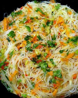 Rice Stick Noodles, Rice Sticks, Salad With Rice, Rice Noodle Recipes, Asian Vegetables, Lifestyle Quotes, Noodle Dishes, Asian Cooking, Vegetable Salad