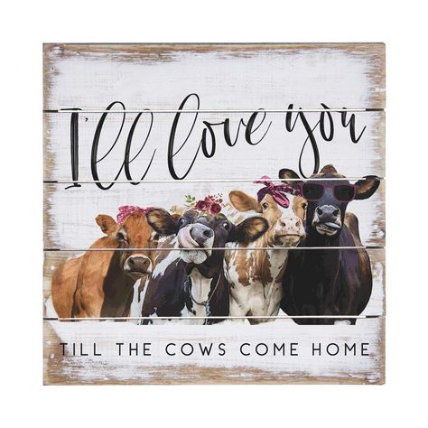 Til The Cows Come Home, Plank Walls, Pallet Wall, Horse Decor, Wooden Plaques, Come Home, Wood Planks, Rustic Design, Plaque Sign