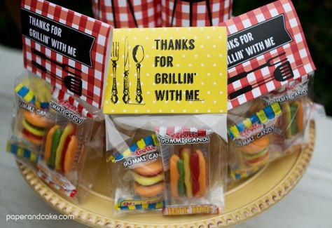 Grill Theme Party, Bbq Party Favor Ideas, Baby Q Party Favors, Babyque Shower Ideas Decorations, Bbq First Birthday Party, Bbq Party Favors, Bbq Favors, Baby Shower Barbeque, Babyque Shower