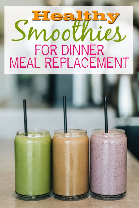 Dinner Smoothie Recipes, Dinner Smoothies, Healthy Dinner Smoothies, Dinner Smoothie, Smoothies Vegan, Blender Smoothie, Lunch Smoothie, Meal Replacements, Detox Kur