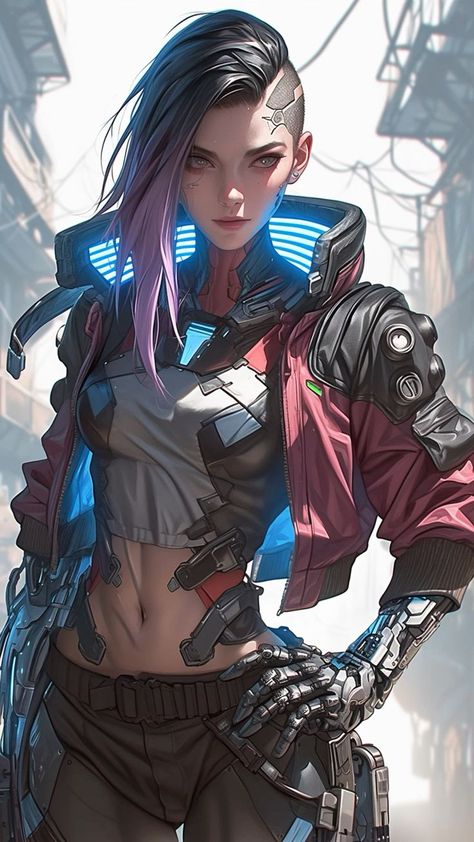 Netrunner Character Design, Cyberpunk Character Inspiration, Mixed Reality Design, Cyberpunk Character Designs, Sci Fi Character Design Cyberpunk, Cyberpunk Art Style, Cyberpunk Female Character Design, Cyberpunk Fantasy Art, Netrunner Cyberpunk