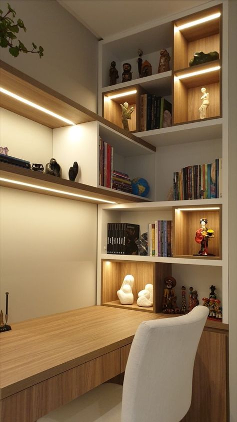 Casa Open Space, Home Study Rooms, Study Table Designs, Study Room Design, Small Home Offices, Small Room Design, غرفة ملابس, Home Office Setup, Office Setup