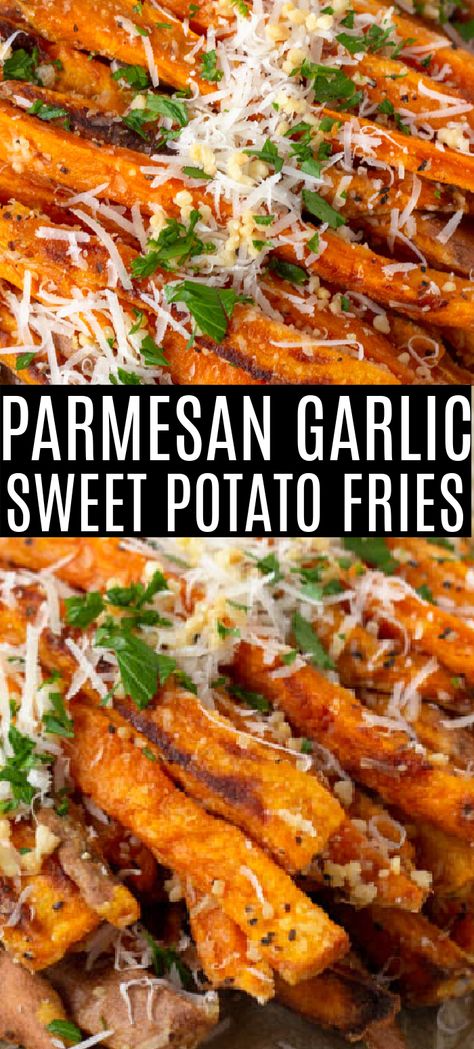 Parmesan Sweet Potato Fries, Perfect Baked Sweet Potato, Potato Fries Baked, Homemade Sweet Potato Fries, Making Sweet Potato Fries, Sweet Potato Oven, Sweet Potato Side Dish, Healthy Fries, Sweet Potato Recipes Roasted