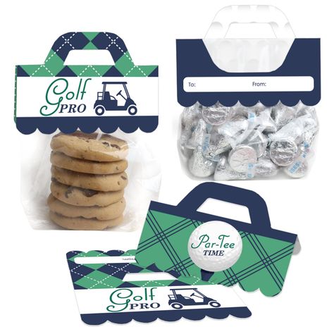 PRICES MAY VARY. Par-Tee Time - Golf Candy Bags with Toppers includes set of 24 clear favor bags with DIY favor bag labels. Candy bag topper labels comes with a to and from section that is easy to handwrite names for easy gift-giving. Scrumptious Fun: Perfect for a Birthday or Retirement Party, Par-Tee Time - Golf Candy Bags with Toppers make an excellent party favor for all your guests. Fill your bags with an assortment of goodies like baked goods, bite-sized candies, or handcrafted trinkets. C Candy Bag Toppers, Candy Labels, Golf Birthday, Wrapping Party, Blue Candy, Favors Diy, Party Gift Bags, Retirement Party, Homemade Treats