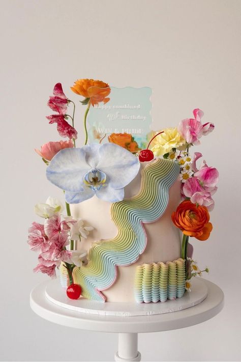 Cake Trends 2024 | Experimental Wedding Cakes | 100 Layer Cake Cutie Cake, Shop Board, Rock Cake, Wedding Cake Tops, Gateaux Cake, Cake Trends, 100 Layer Cake, Strawberry Cakes, Pretty Birthday Cakes