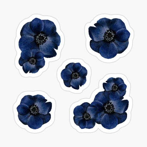 Get my art printed on awesome products. Support me at Redbubble #RBandME: https://www.redbubble.com/i/sticker/Blue-Flowers-Watercolor-Art-by-AveryZi/163501213.EJUG5?asc=u Dark Blue Aesthetic Stickers, Dark Blue Stickers, Watercolor Digital Art, Iphone Stickers, Book Stickers, Navy Blue Flowers, Flowers Watercolor, Aesthetic Stickers, Custom Cards