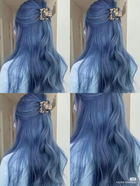 Midnight blue hair dye