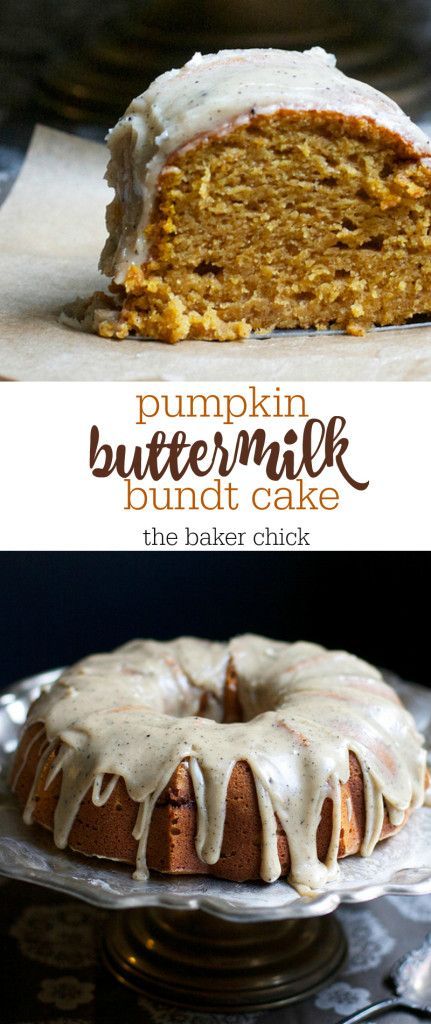 Pumpkin Buttermilk Bundt Cake with Brown Butter Icing Pumpkin Buttermilk, Buttermilk Bundt Cake, Brown Butter Icing, Buttermilk Cake, Butter Icing, Salty Cake, Bundt Cakes Recipes, Köstliche Desserts, Pumpkin Dessert