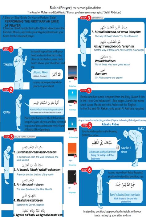 Prayer (Salat) eBooks - The Islamic Bulletin Salat Prayer, Eid Prayer, Learning To Pray, Prayer For Protection, How To Pray, School Organization Notes, Islamic Information, Islamic Prayer, Quran Recitation