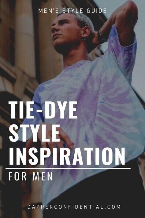 This year menswear has begun to take tie-dye more seriously - wether you approach it from a retro or a modern angle. Read the article to find out how you can incorporate tie-dye into your wardrobe. Streetwear For Men, Summer Music Festivals, Music Festival Fashion, Tie Dye Outfits, Tie Dye Colors, Party Suits, Tie Dye Cotton, Mens Style Guide, Festival Style