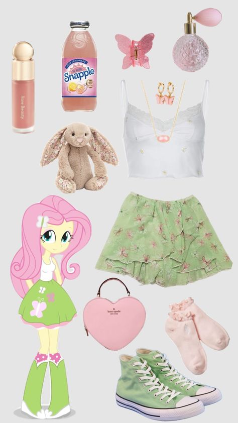 fluttershy inspired outfit:) #outfit #outfitinspo #mylittlepony #mlp #fluttershy Fluttershy Cosplay, Kida Disney, Mlp Fluttershy, Twilight Outfits, My Little Pony Costume, Disney Bound Outfits, My Little Pony Pictures, Cartoon Outfits, Cute Halloween Costumes