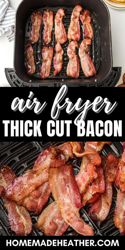 Air Fry Bacon, Easy Bacon Recipes, Air Fryer Bacon, How To Make Bacon, Favorite Breakfast Recipes, Air Fryer Chicken Wings, Bacon Recipe, Cooking Bacon, Air Fryer Dinner Recipes