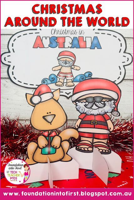 Australia Christmas Craft, Christmas Around The World Australia, Christmas In Australia For Kids, Australia Christmas Crafts For Kids, Australian Christmas Crafts For Kids, Christmas In Australia Craft, Australian Christmas Craft, Preschool Christmas Around The World, December Centers