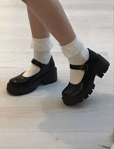 Marry Jane, Mother Clothing, Pretty Shoes Sneakers, Classy Shoes, Chunky Loafers, Mary Jane Shoes Womens, Socks And Heels, Girly Shoes, Aesthetic Shoes